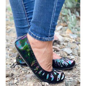 The Storehouse Flats Desert Mirage Patent Leather Multicolor-sz 8